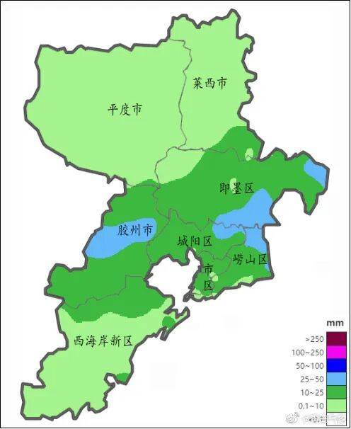 青岛发布暴雨蓝色预警!今天下午到夜间有大雨局部有暴雨,崂山山区局部有大暴雨