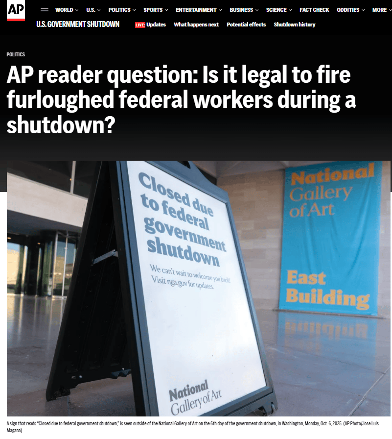 全球媒体聚焦 | 美国政府“停摆”一周，谁的日子不好过？